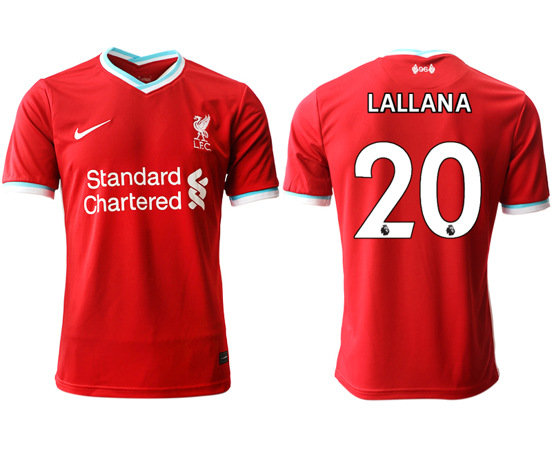 Men 2020-2021 club Liverpool home aaa version #20 red Soccer Jerseys